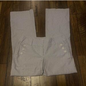 Joe Benbasset white pinstripe pants